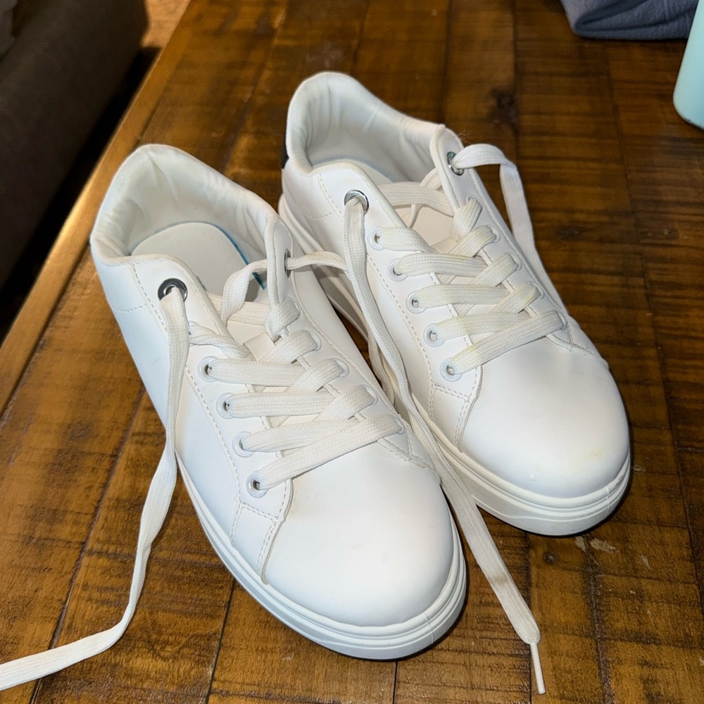 Classic White Low-Top Sneakers